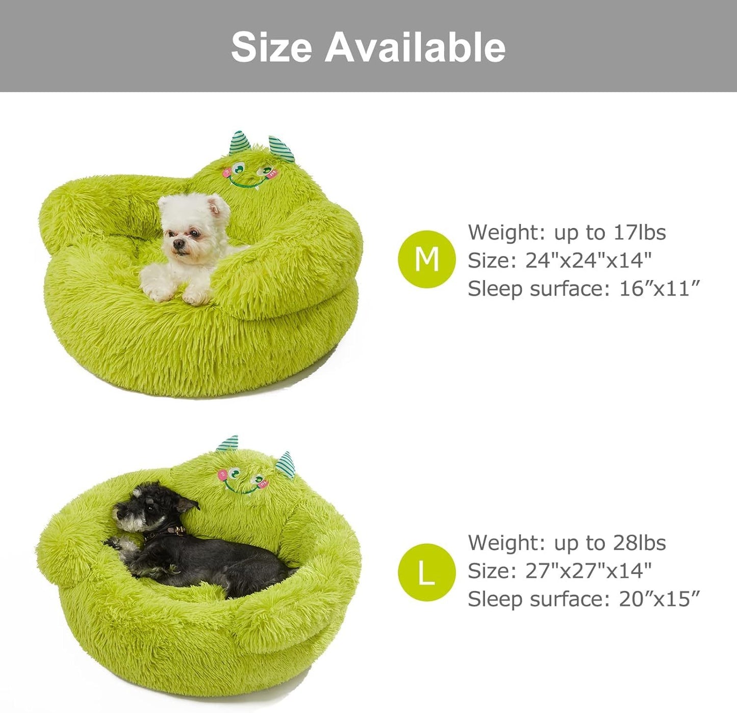Cute Calming Dog And Cat Bed Indoor High Bolster Donut