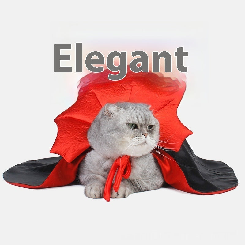 Cute Halloween Pet Costumes Cosplay Vampire Cloak