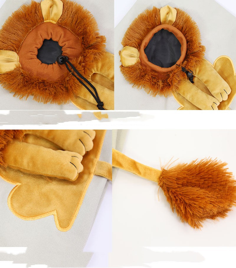 Soft Pet Carriers Lion Design Portable Breathable Bag Cat Dog Carrier