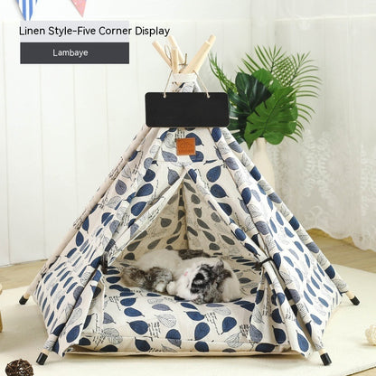 Pet Tent Cat House Removable And Washable Kennel Cat