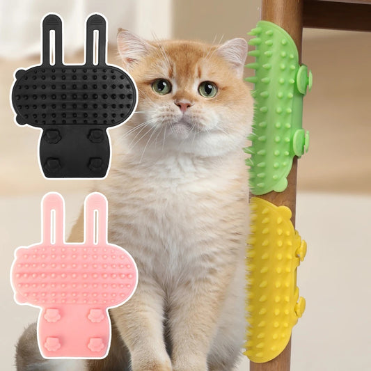 Pets Cat Hair Removal Massage Comb Cats Scratching Rubbing Brush