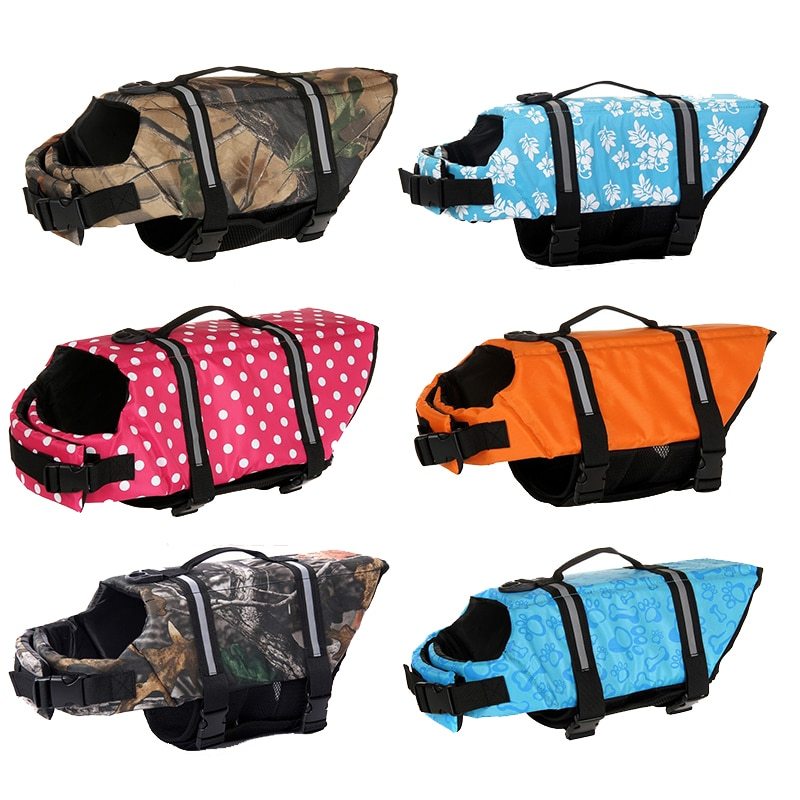 Pet swimwear cute dog life jacket dog swimwear