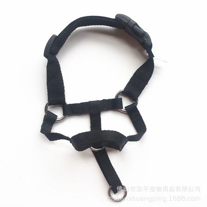 Dog Mouth Cover Nylon Adjustable Anti-bite Anti-miseating Dog Mask Breathable