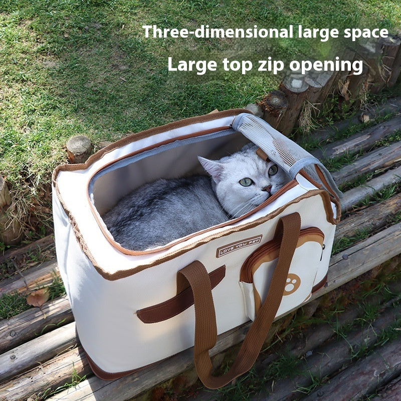 Folding Dog Diaper Bag Cat Space Capsule
