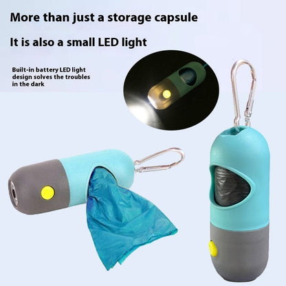 Led Light Pet Waste Bag Dispenser For Dog Poop Scooper