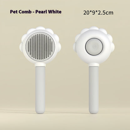 2 In 1 Self Cleaning Dog Brush Comb With Spray