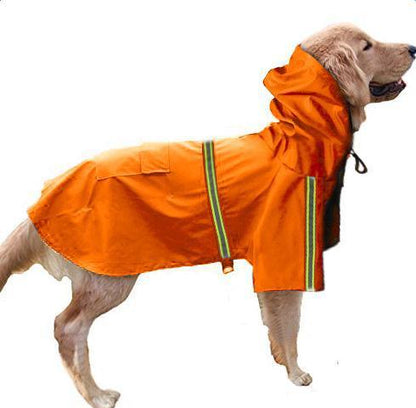 Spring and summer new dog raincoat waterproof cape dog