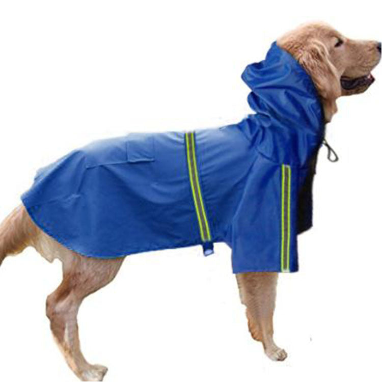 Spring and summer new dog raincoat waterproof cape dog