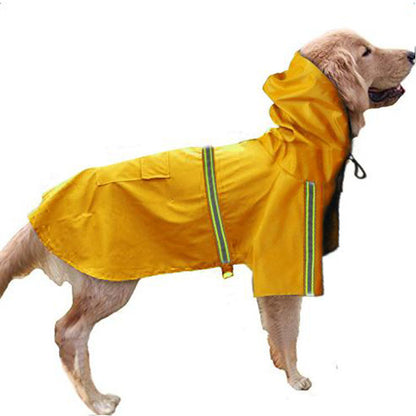 Spring and summer new dog raincoat waterproof cape dog