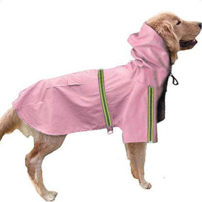 Spring and summer new dog raincoat waterproof cape dog