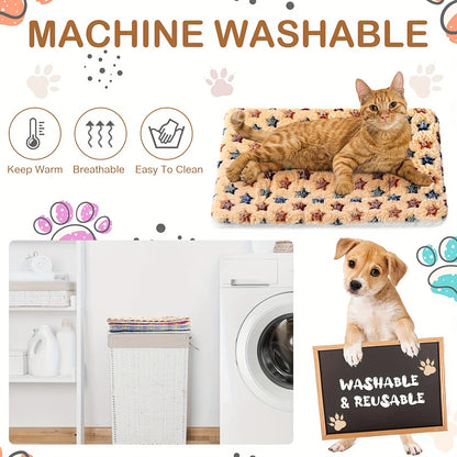 Pets Dog Bed Mat Crate Pad Soft Pet Bed Washable Crate Mat