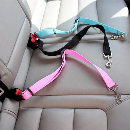 Pet Car Seat Belt Car Retractable Hand Holding Rope