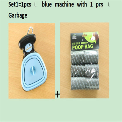 Dog Pet Travel Foldable Pooper Scooper With 1 Roll Decomposable bags