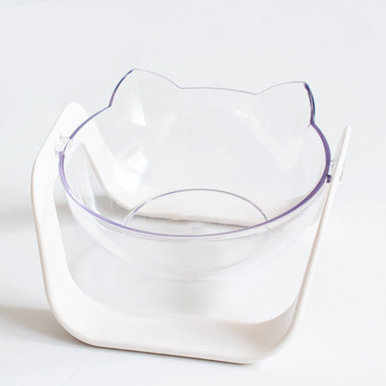 Double bowl protection cervical vertebra dog bowl