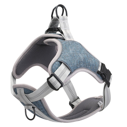 Dog chest harness vest type reflective