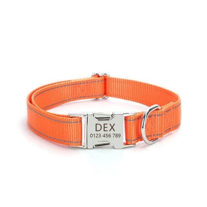 Nylon Reflective Silk Dog Collar