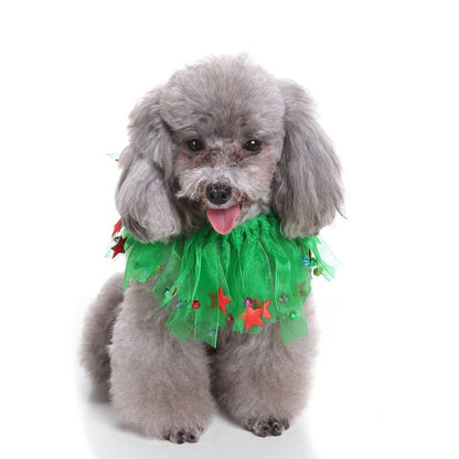 Pet christmas hat bib