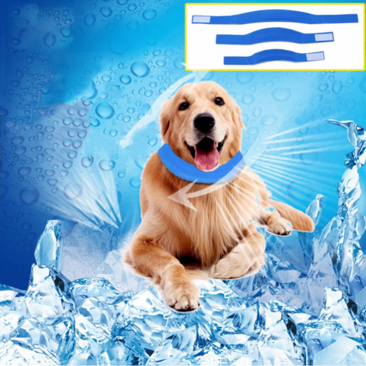 New Pet Cooling Bib Summer Cool Ice Pad Heatstroke Dog Ice Bag Collar Pet Supplies