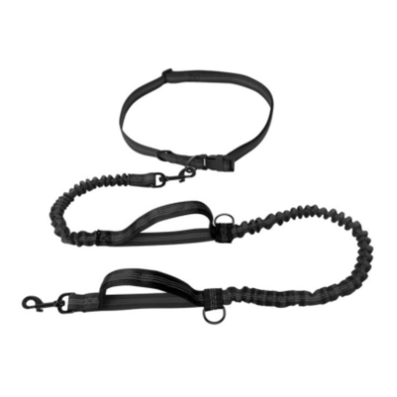 Multifunctional Running Reflective Double Telescopic Dog Leash