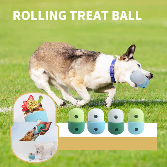 New 2 In 1 Pet Toys Products Dog Leakage Toy Ball Silicone Pet Supplies