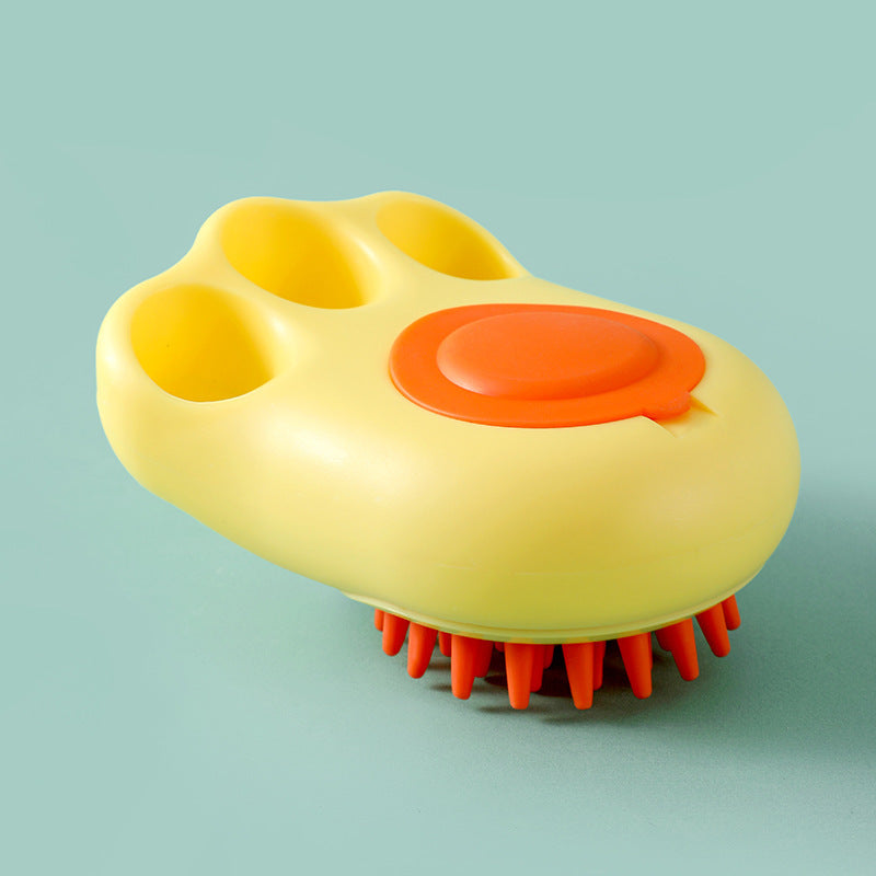 Durable Cat Paw Bath Brush Fine Foaming Labor-saving Cartoon Shape