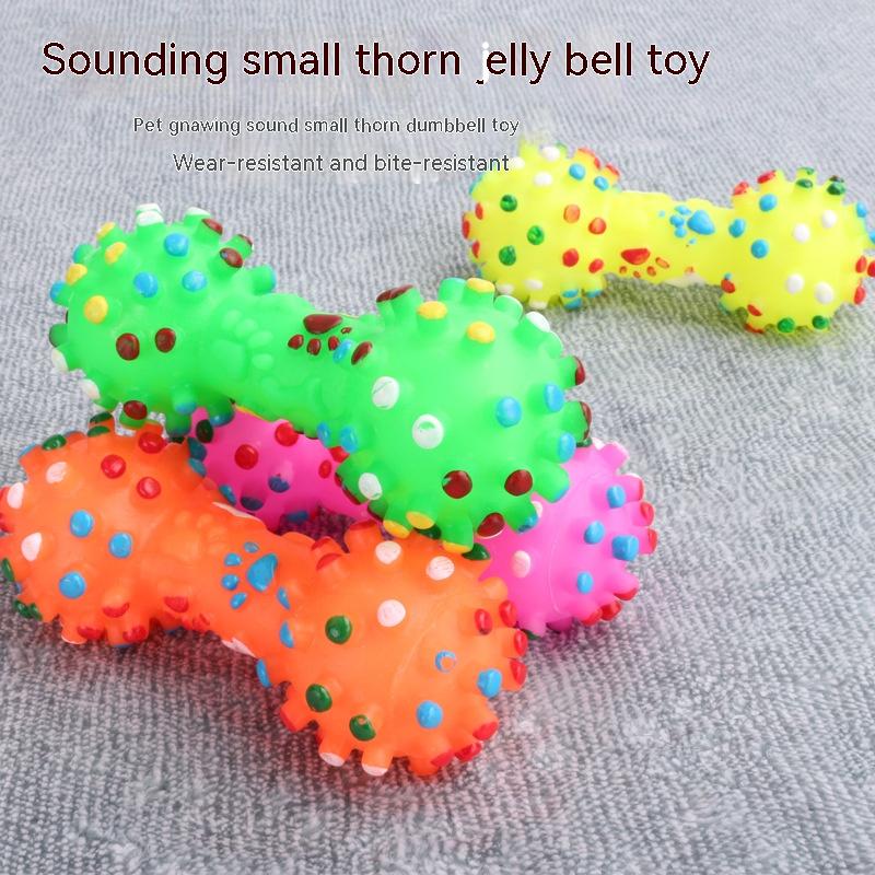 Dog Sound Grinding Dumbbell Toy