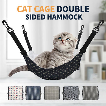 Lamb Fleece Cat Hanging Beds Pets Cage Hammock Bed