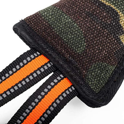 Reflective Dog Training Jute Yellow Edge Bite Stick