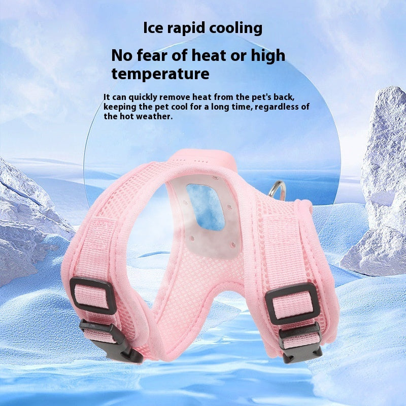 Dog Vest Chest Strap Cooling And Breathable With Air Conditioner