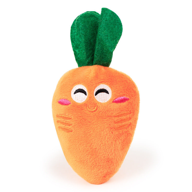 Pet Dog Toys Carrot Plush Toy Vegetable Chew Toy For Dogs