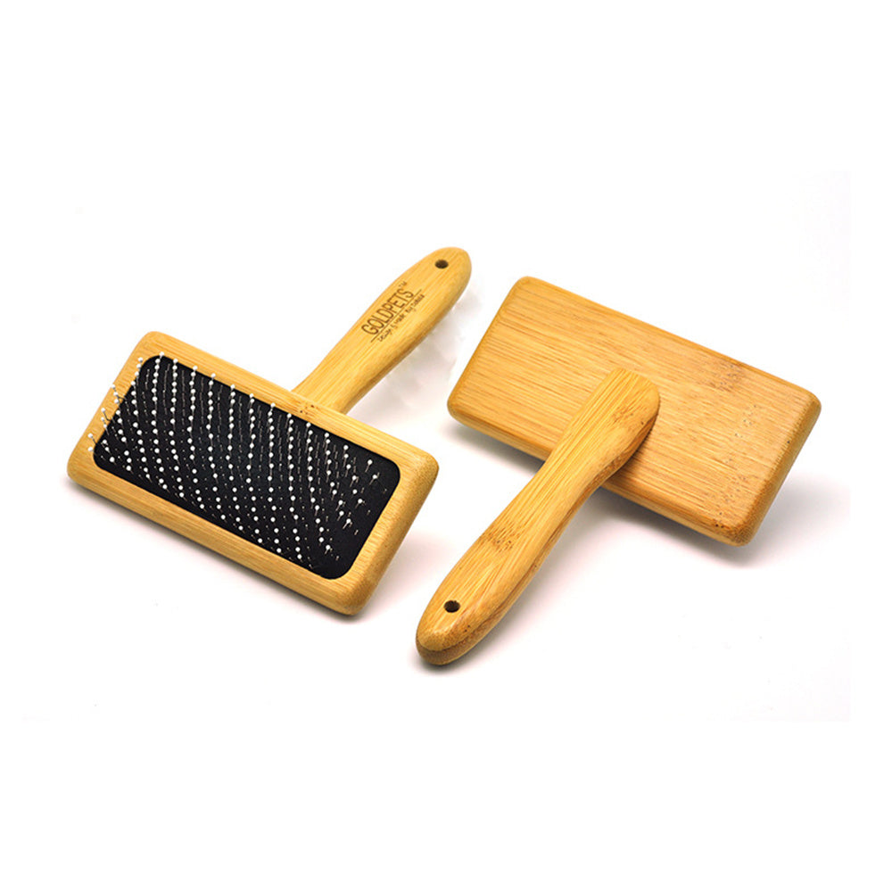 Goldpets Bamboo And Wood Air Cushion Needle Comb Long Hair