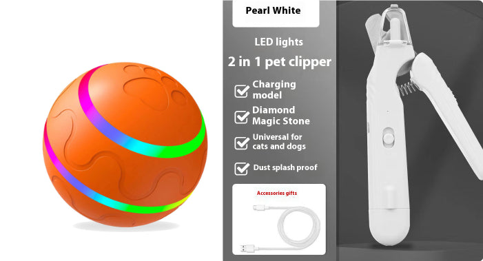 2 In 1 Pet Nail Clippers With Led Light Dog Cat Special