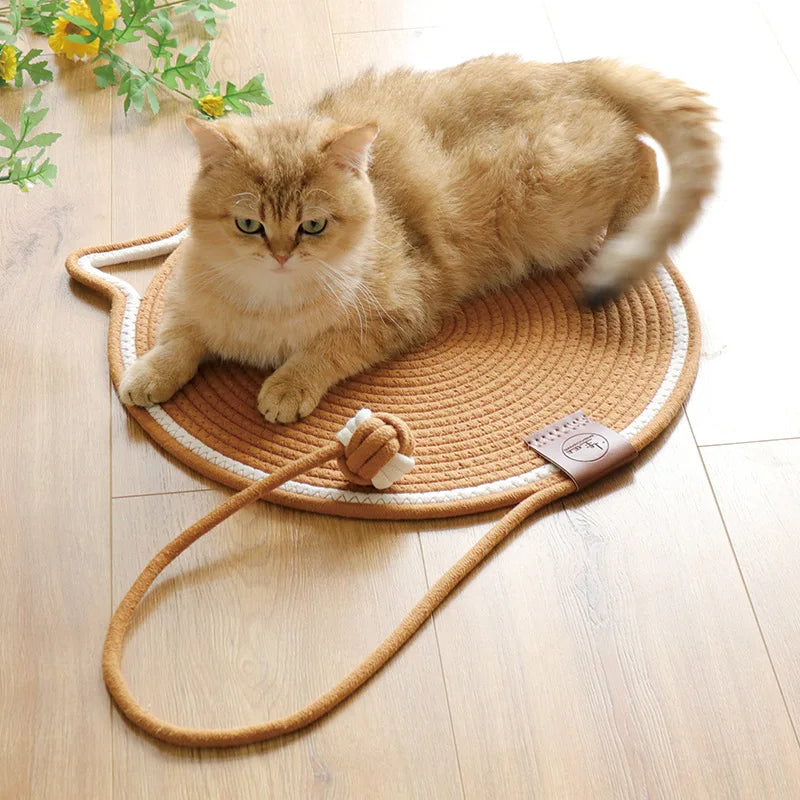 Braided Cotton Rope Cat Claw Mat Self Hi Ball One Piece Sleeping Mat