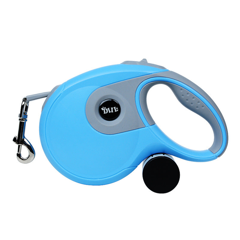 Dog Automatic Leashes Retractable One Button Break  Lock Soft Hand Grip