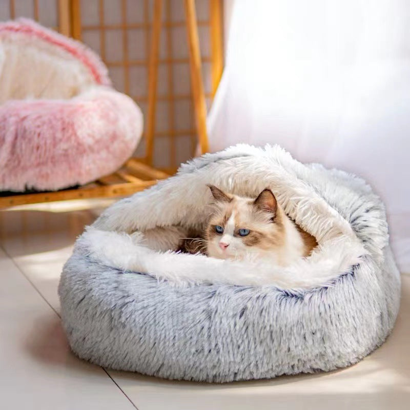 Semi-closed Cat Bed Four Seasons Universal Cover Shell Nest