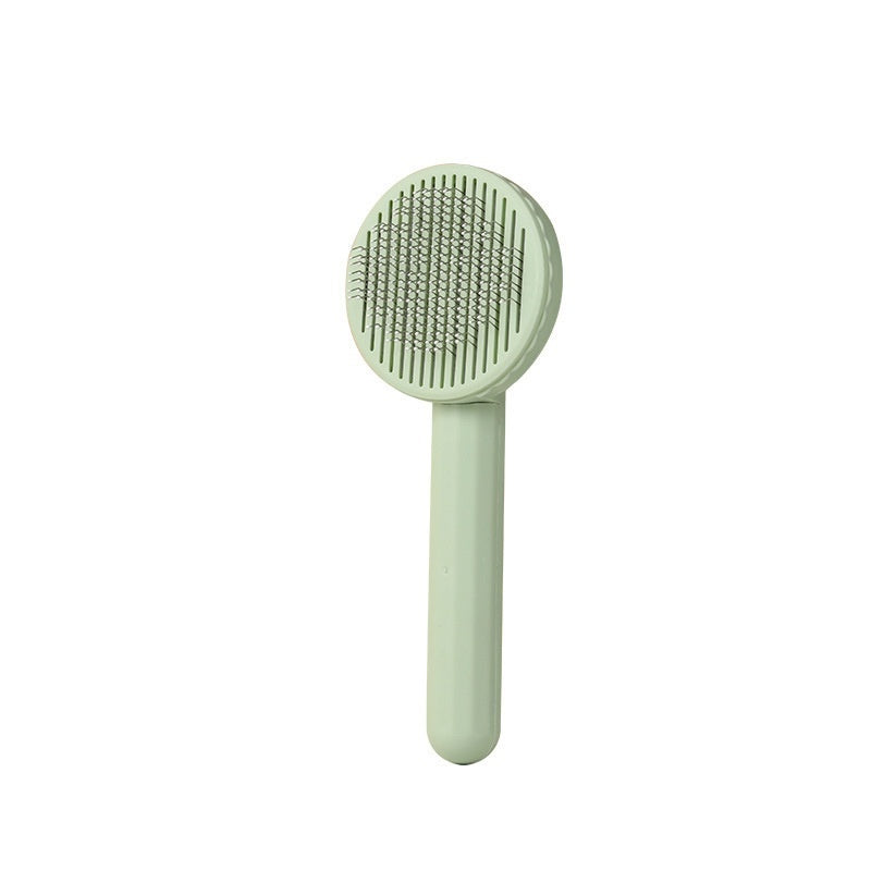 Plastic Stainless Steel Pet Comb Hair Removal