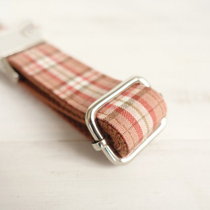 Plaid design dog ring