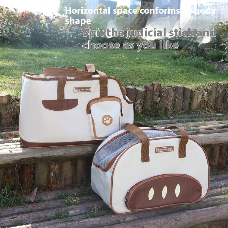 Folding Dog Diaper Bag Cat Space Capsule