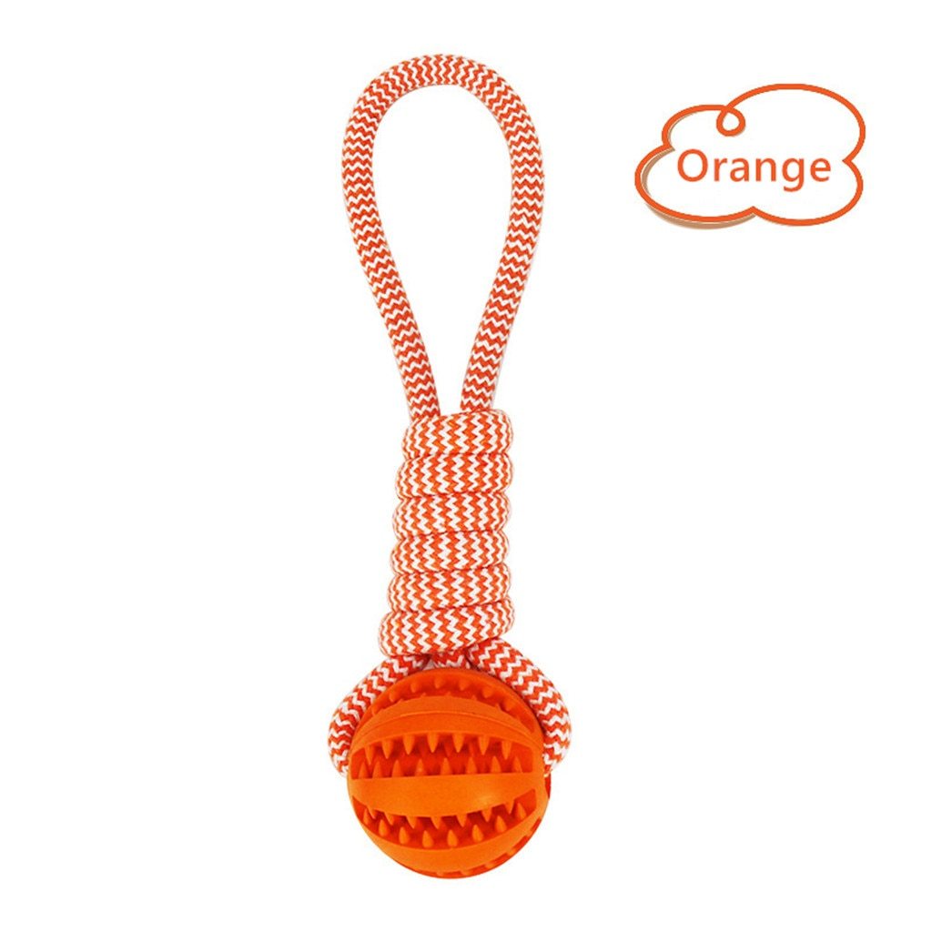 Dog Toys Balls Interactive Treat Rope Rubber Leaking Balls