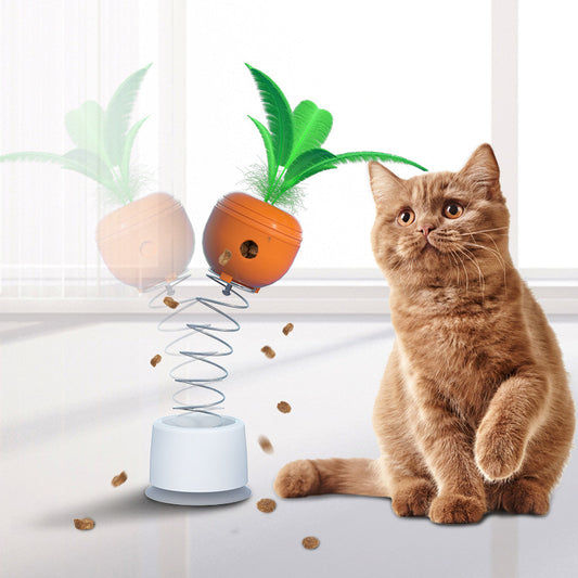 Cat Leaking Food Toy Self-Playing Tumbler Toys Funny Swing Feeder