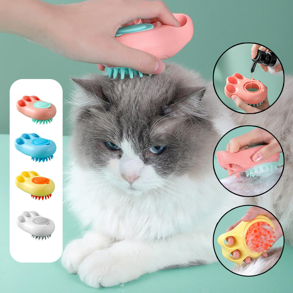 Durable Cat Paw Bath Brush Fine Foaming Labor-saving Cartoon Shape