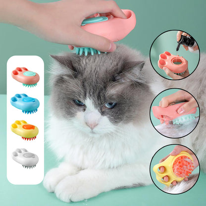 Durable Cat Paw Bath Brush Fine Foaming Labor-saving Cartoon Shape