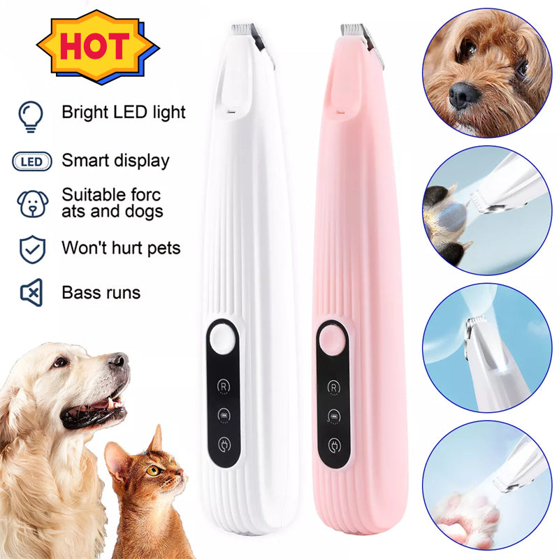 Pets Efficient LED Shaving Dog Foot Hair Electric Clipper