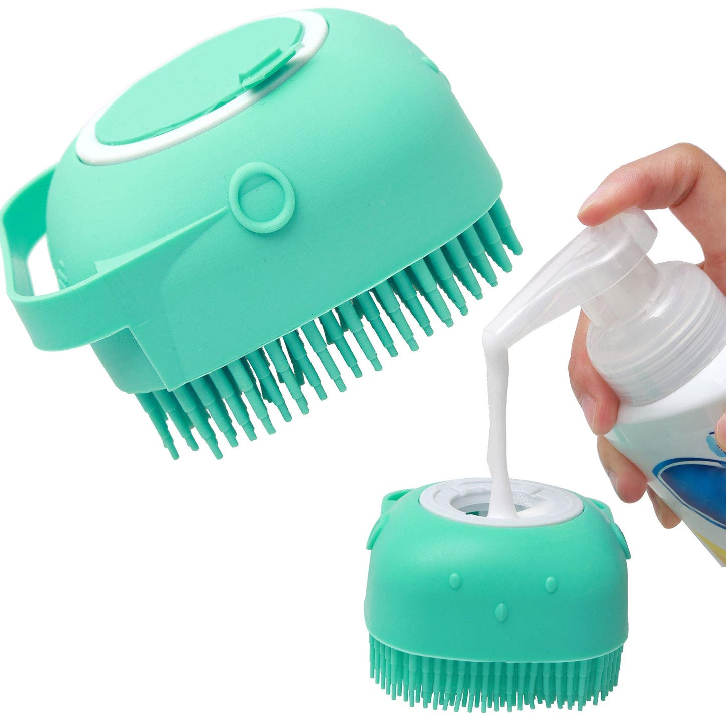 Pet Dog Shampoo Massager Brush Cat Massage Comb Grooming