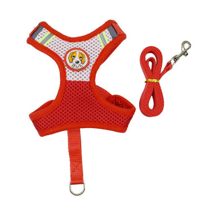 Pet double-layer traction chest harness