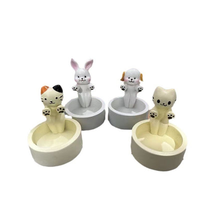 Cartoon Kitten Candle Holder Cute Scented Light Holder