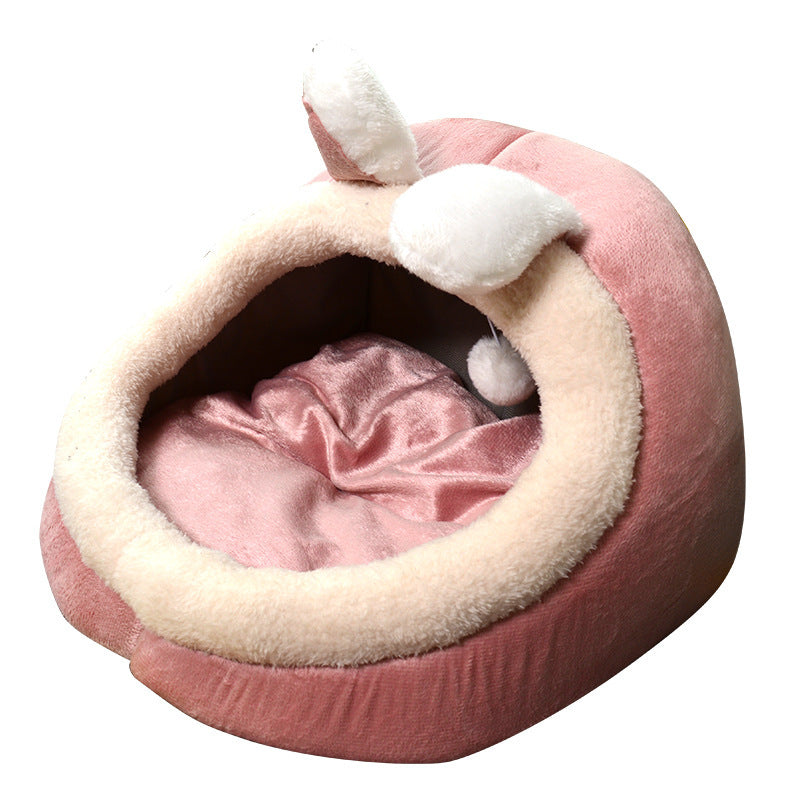 Dog Cat Bed All Season All-purpose Pet Nest Semi Closed