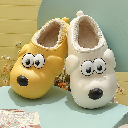 Cute Dog Shoes EVA Winter House Shoes