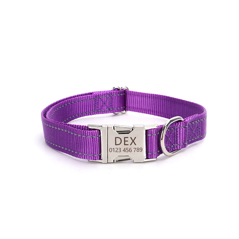 Nylon Reflective Silk Dog Collar