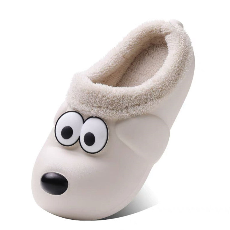 Cute Dog Shoes EVA Winter House Shoes
